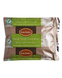100% Colombian Decaf Ground Coffee 40 Pk 2 Oz By Farmer Brothers 5 100% Colombian Decaf Ground Coffee 40 Pk 2 Oz By Farmer Brothers -Coffee Beverage Shop 100 Colombian Decaf Ground Coffee 40 Pk 2 Oz by Farmer Brothers 01 2nd