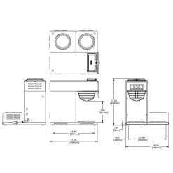 BUNN® BUNN 13300.0003: Pourover Coffee Brewer W/ 3 Lower Warmers SST 5 BUNN® BUNN 13300.0003: Pourover Coffee Brewer W/ 3 Lower Warmers SST -Coffee Beverage Shop 13300.9997 vp17a 3 fig4 sht2 i 3