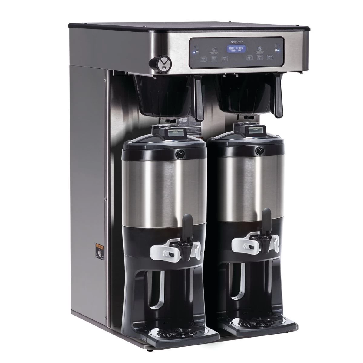 BUNN® Bunn 53200.0101 ICB Twin Tall Infusion Series Stainless Steel Automatic Coffee Brewer - 120/240V, 6000W 1 BUNN® Bunn 53200.0101 ICB Twin Tall Infusion Series Stainless Steel Automatic Coffee Brewer - 120/240V, 6000W