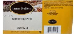 Farmer Brothers Barbecue Spice, 7 Lbs - Original Cain's Blend! 7 Farmer Brothers Barbecue Spice, 7 Lbs - Original Cain's Blend! -Coffee Beverage Shop 7846504 ingredients