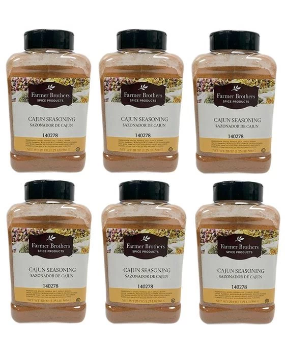 Farmer Brothers Cajun Seasoning (6 Bottles/1.25 Lb Ea.) 1 Farmer Brothers Cajun Seasoning (6 Bottles/1.25 Lb Ea.)