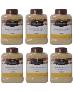 Farmer Brothers Granulated Garlic (6 Bottles/1.5 Lb Ea.)
