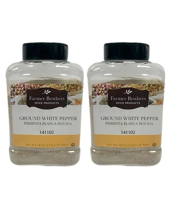 Farmer Brothers Ground White Pepper (2 Bottles/1 Lb 2 Oz Ea.) 1 Farmer Brothers Ground White Pepper (2 Bottles/1 Lb 2 Oz Ea.)