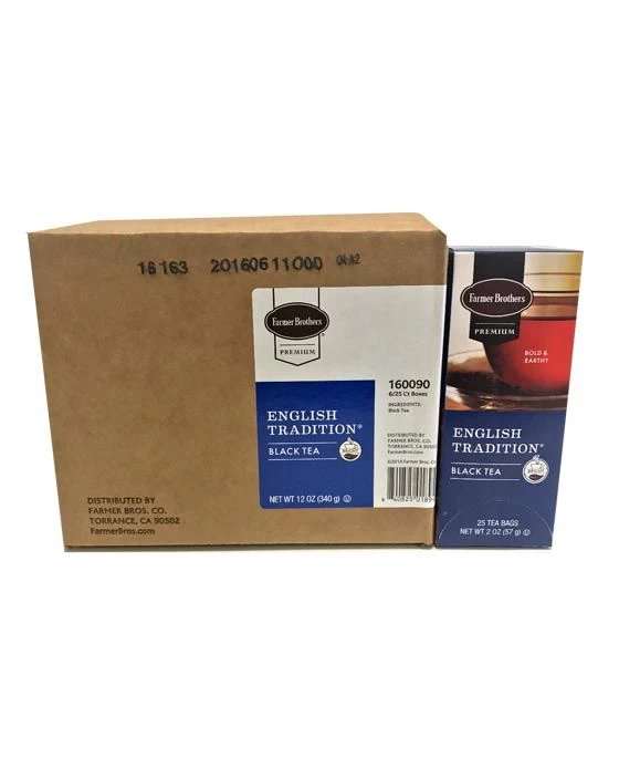 Farmer Brothers Premium: English Tradition, 6/25 Ct Tea Boxes 1 Farmer Brothers Premium: English Tradition, 6/25 Ct Tea Boxes