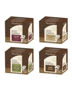 Harry & David-Caramel Pecan,Dark Roast,Northwest,Vanilla Creme Brulee Asst 4/18 Ct (72ct)