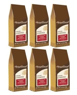 Harry & David Chocolate Cherry Decadence Coffee, 6 Bags (12 Oz Each)