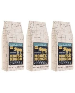 Harry & David Maple Vanilla Moose Munch Gourmet Coffee 3 Bags