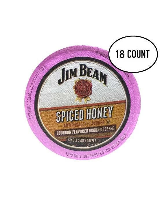 Jim Beam Spiced Honey Bourbon Flavored Single Serve Cups, 18 Cups 1 Jim Beam Spiced Honey Bourbon Flavored Single Serve Cups, 18 Cups