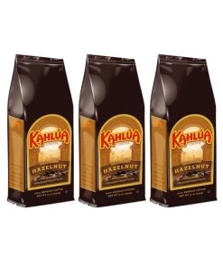 Kahlua Hazelnut Gourmet Ground Coffee (3 Bags/12 Oz)