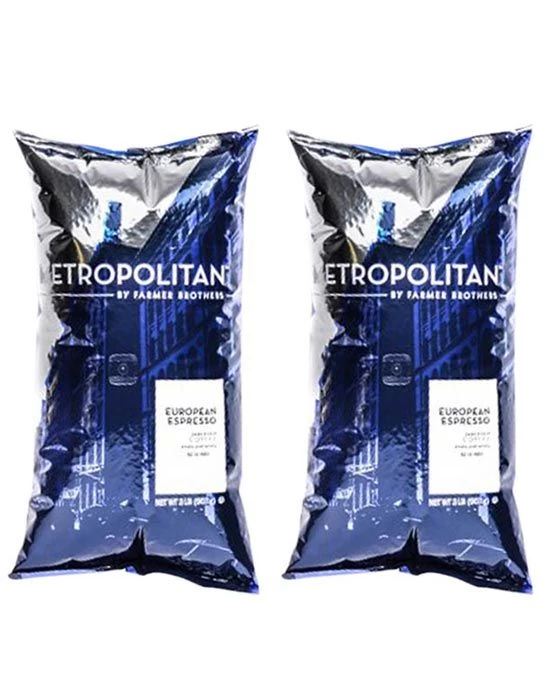 Metropolitan European Espresso Whole Bean - 2 Bags/2 Lbs Ea. 1 Metropolitan European Espresso Whole Bean - 2 Bags/2 Lbs Ea.