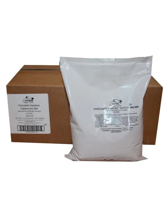 Superior Cappuccino Mix Chocolate Hazelnut 6 Bags (2 Lbs Ea) 1 Superior Cappuccino Mix Chocolate Hazelnut 6 Bags (2 Lbs Ea)