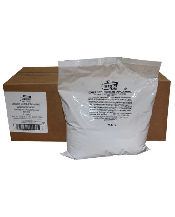 Superior Cappuccino MixDouble Dutch Chocolate 6 Bags (2 Lbs Ea) 1 Superior Cappuccino MixDouble Dutch Chocolate 6 Bags (2 Lbs Ea)