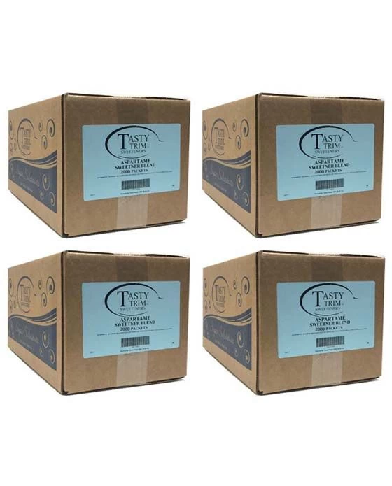 Tasty Trim Aspartame (Blue Sugar Substitute), 4 Boxes (2,000 Packets Ea.) 1 Tasty Trim Aspartame (Blue Sugar Substitute), 4 Boxes (2,000 Packets Ea.)
