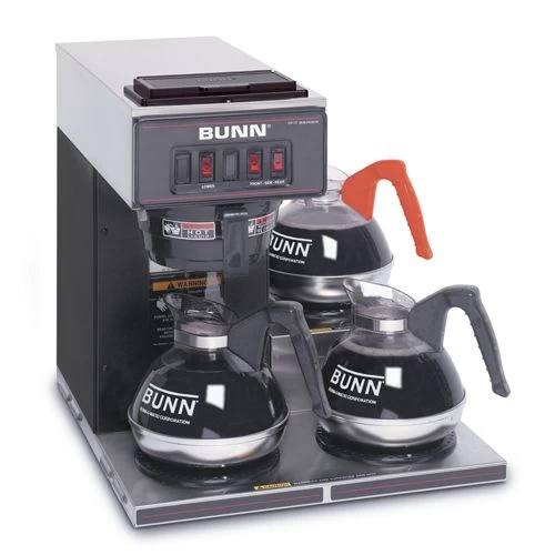 BUNN® BUNN 13300.0013: Pourover Coffee Brewer With 3 Warmers Black 1 BUNN® BUNN 13300.0013: Pourover Coffee Brewer With 3 Warmers Black