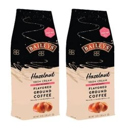 Baileys Bailey's, Hazelnut Irish Cream, Flavored Ground Coffee (2 Bags/10 Oz)