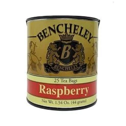 Bencheley Raspberry Tea, 25 Tea Bags (1.46 Oz) -Coffee Beverage Shop bencheley raspberry tea1 1