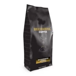 Brickhouse Ground Coffee, Butterscotch Caramel, 12oz Bag