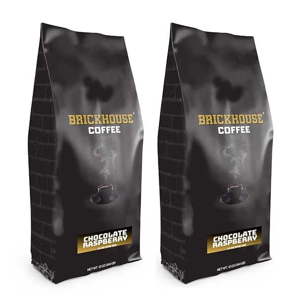 Brickhouse Ground Coffee, Chocolate Raspberry, 2/12 Oz Bags 1 Brickhouse Ground Coffee, Chocolate Raspberry, 2/12 Oz Bags