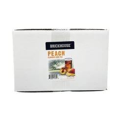 Brickhouse Peach Flavored Iced Tea, 24/3 Oz Packets, Loose Leaf With Filters -Coffee Beverage Shop brickhouse peach flavored iced tea 24 3oz 1