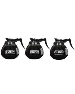 BUNN® BUNN 64oz Blk Hndl Glass Decanter (3pk)