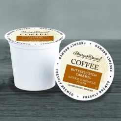 Harry & David Butterscotch Caramel Single Serve Coffee,4/18 Count -Coffee Beverage Shop butterscotchcaramel