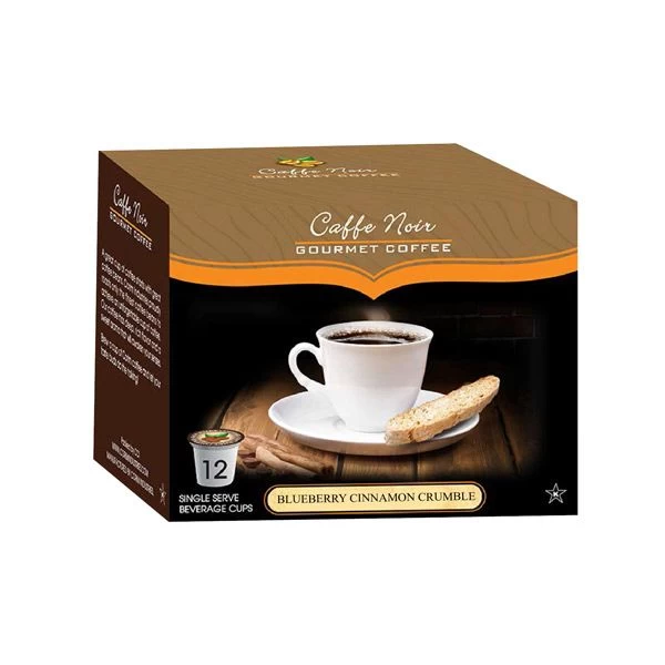Caffe Noir Gourmet Coffee Blueberry Cinnamon, Single Serve Beverage Cups, 6 Box 12 Count Each 2 Caffe Noir Gourmet Coffee Blueberry Cinnamon, Single Serve Beverage Cups, 6 Box 12 Count Each - Image 2