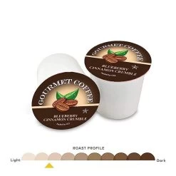 Caffe Noir Gourmet Coffee Blueberry Cinnamon, Single Serve Beverage Cups, 6 Box 12 Count Each 5 Caffe Noir Gourmet Coffee Blueberry Cinnamon, Single Serve Beverage Cups, 6 Box 12 Count Each -Coffee Beverage Shop caffenoirbluberry 1