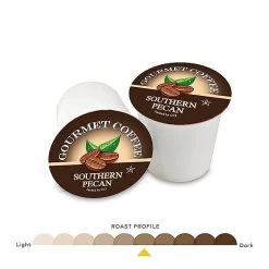 Caffe Noir Gourmet Coffee Southern Pecan, Single Serve Beverage Cups, 6 Box 12 Count Each -Coffee Beverage Shop caffenoirsouthern pecan 1