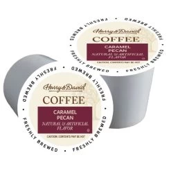 Harry & David-Caramel Pecan, Breakfast,Dark Rst, Chocolate Cherry Asst 4/18 Ct (72ct) -Coffee Beverage Shop caramelpecan 3