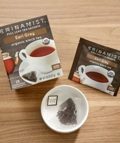 China Mist - Earl Grey Organic Black Full Leaf Tea Sachet, 6 Boxes 15 Count Each -Coffee Beverage Shop china mist earl grey organic black full leaf tea sachet2 1 1 1 1