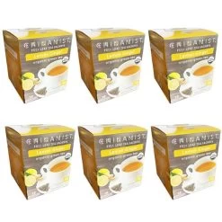 China Mist - Lemon Ginger Organic Green Tea Sachet, 6 Boxes 15 Count Each