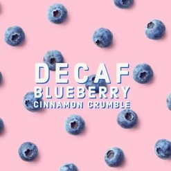Brickhouse Single Serve Coffee, Decaf Blueberry Cinnamon Crumble, 72 Count -Coffee Beverage Shop decaf blueberry cinnamon crumble content 1 2
