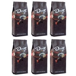 Dove Dark Chocolate, Naturally And Artificially Flavored Ground Coffee, 6/10 Oz Bags