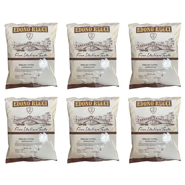 Edono Rucci English Toffee Cappuccino Mix, 6/2 Lbs Bags 1 Edono Rucci English Toffee Cappuccino Mix, 6/2 Lbs Bags
