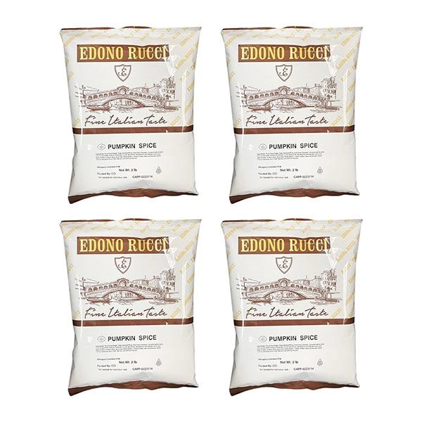 Edono Rucci Pumpkin Spice Cappuccino Mix, 4 Bags (2 Lbs Each) 1 Edono Rucci Pumpkin Spice Cappuccino Mix, 4 Bags (2 Lbs Each)