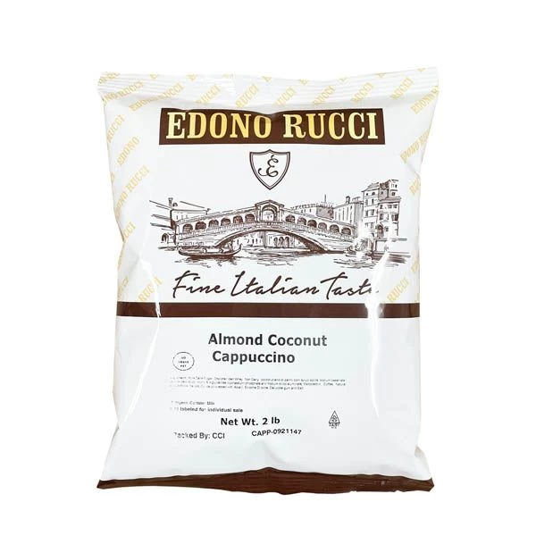 Edono Rucci Almond Coconut Powdered Cappuccino Mix, 4 Bags( 2 Lbs Each) - Image 2