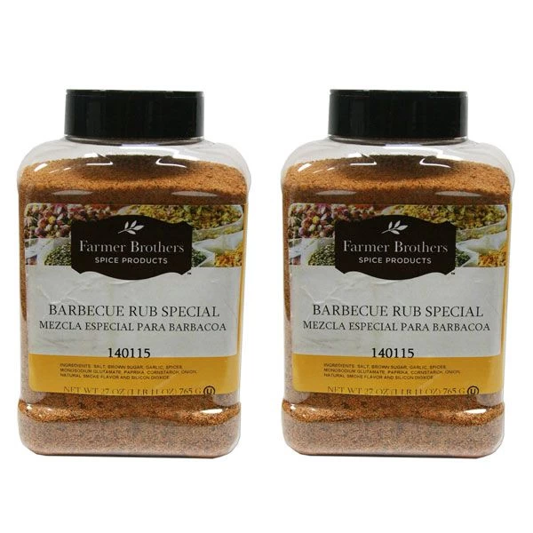 Farmer Brothers Barbecue Rub Special (2 Bottle/1 Lb 11 Oz ) 1 Farmer Brothers Barbecue Rub Special (2 Bottle/1 Lb 11 Oz )