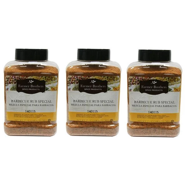 Farmer Brothers Barbecue Rub Special (3 Bottle/1 Lb 11 Oz ) 1 Farmer Brothers Barbecue Rub Special (3 Bottle/1 Lb 11 Oz )