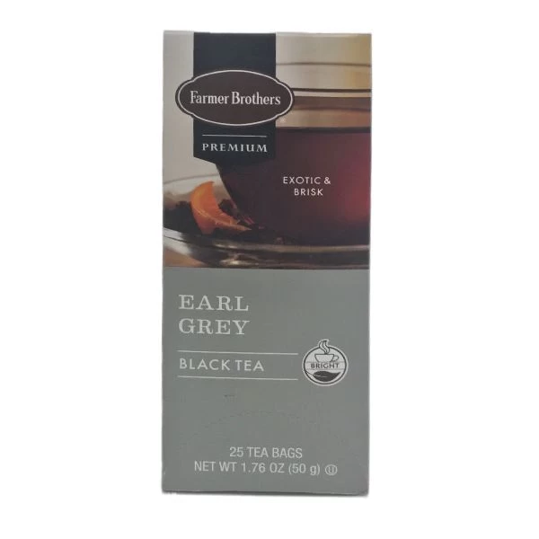 Farmer Brothers Premium: Earl Grey Hot Tea, 6/25 Ct Tea Boxes 3 Farmer Brothers Premium: Earl Grey Hot Tea, 6/25 Ct Tea Boxes - Image 3