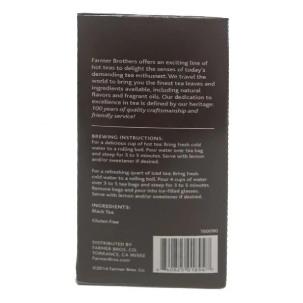 Farmer Brothers Premium: English Tradition, 6/25 Ct Tea Boxes 4 Farmer Brothers Premium: English Tradition, 6/25 Ct Tea Boxes - Image 4