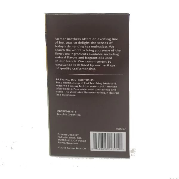 Farmer Brothers Premium Jasmine Green Hot Tea, 6/25 Ct Tea Boxes 3 Farmer Brothers Premium Jasmine Green Hot Tea, 6/25 Ct Tea Boxes - Image 3