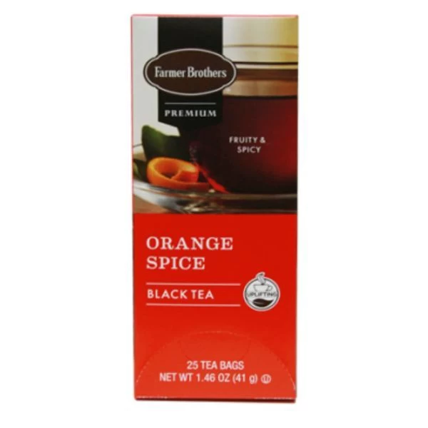Farmer Brothers Premium Orange Spice Hot Tea, 6/25 Ct Tea Boxes 2 Farmer Brothers Premium Orange Spice Hot Tea, 6/25 Ct Tea Boxes - Image 2