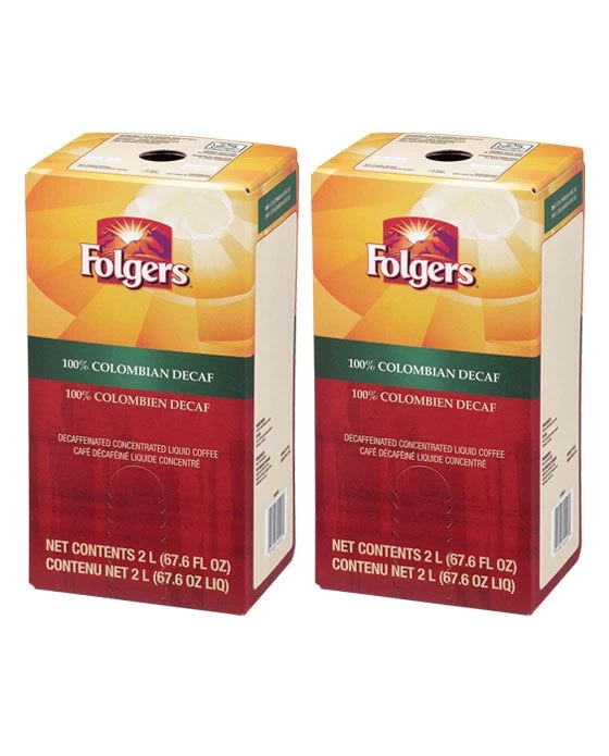 Folgers 2 Liter 100% Colombian Decaf (Two) 1 Folgers 2 Liter 100% Colombian Decaf (Two)