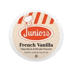 Junior's Most Fabulous French Vanilla, Medium Roast Single Single Serve 4/18 Count -Coffee Beverage Shop junior s most fabulous french vanilla medium roast single single servet1 1 1