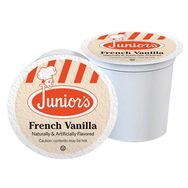 Juniors Most Fabulous French Vanilla, Medium Roast Single Single Serve 2/18 Count 2 Juniors Most Fabulous French Vanilla, Medium Roast Single Single Serve 2/18 Count - Image 2