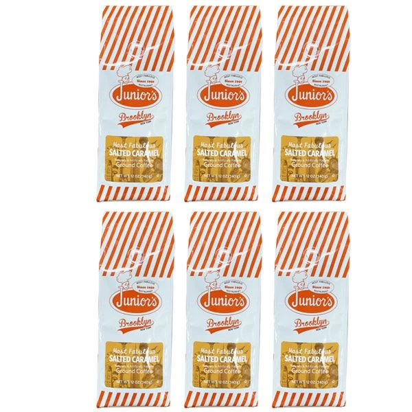 Junior's Most Fabulous Salted Caramel Ground Coffee, 6/12 Oz Bag 1 Junior's Most Fabulous Salted Caramel Ground Coffee, 6/12 Oz Bag