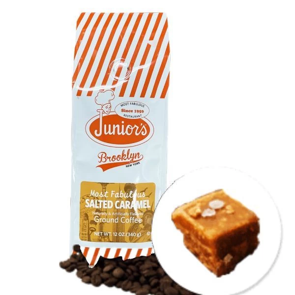 Junior's Most Fabulous Salted Caramel Ground Coffee, 4/12 Oz Bag 2 Junior's Most Fabulous Salted Caramel Ground Coffee, 4/12 Oz Bag - Image 2