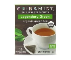 China Mist - Legendary Green Organic Black Full Leaf Tea Sachet, 4 Boxes 15 Count -Coffee Beverage Shop legendarygreen teasachet packet 1 1