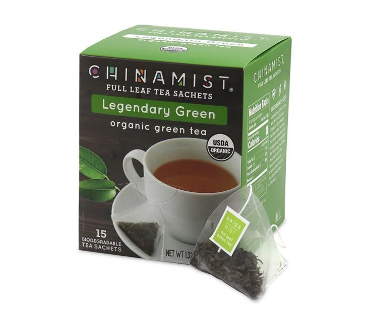 China Mist - Legendary Green Organic Black Full Leaf Tea Sachet, 6 Boxes 15 Count 2 China Mist - Legendary Green Organic Black Full Leaf Tea Sachet, 6 Boxes 15 Count - Image 2