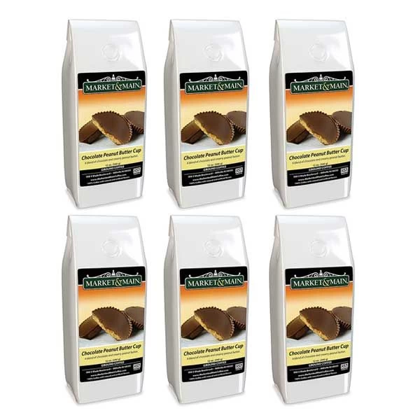 Market & Main® Chocolate Peanut Butter Cup Flavored Coffee (6 Bags/12 Oz) 1 Market & Main® Chocolate Peanut Butter Cup Flavored Coffee (6 Bags/12 Oz)